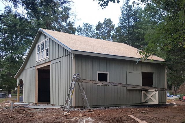 barn building progress