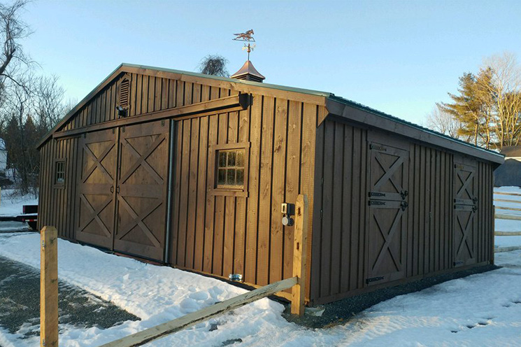 Large Horse Barn for Small Budget