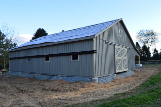 Modular Barn with Lean to Cochranville, PA