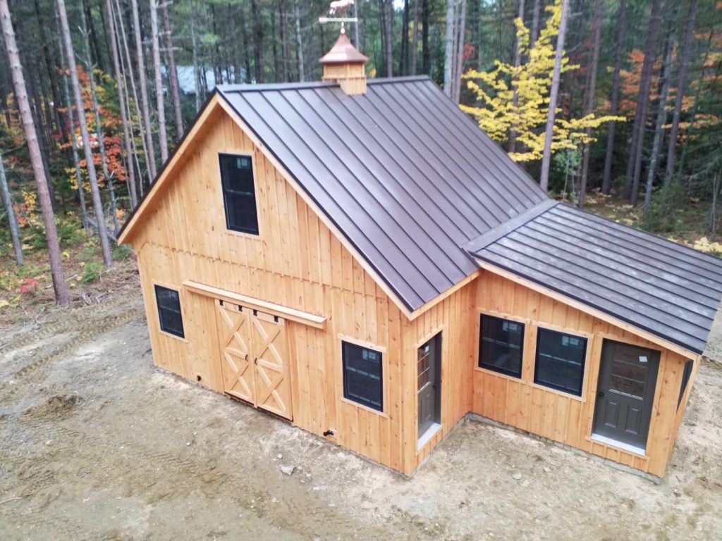 Type of garage that doubles as a cabin