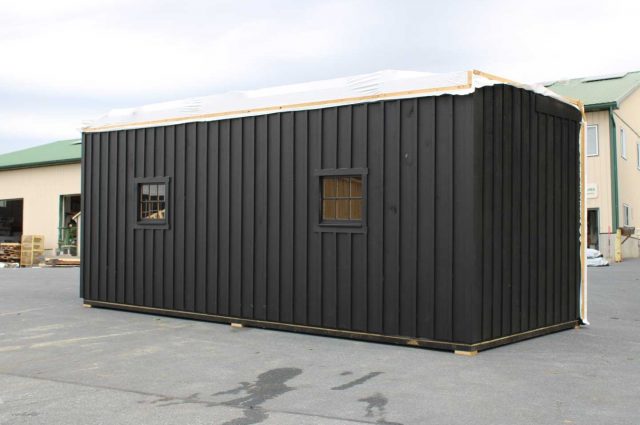 black modular barn