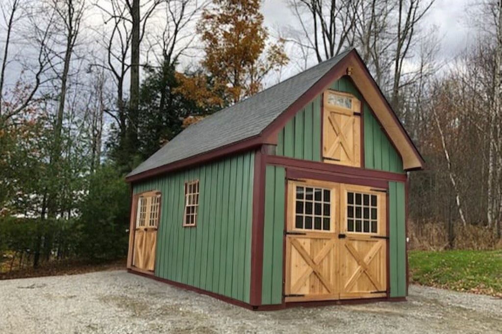 green shed exterior