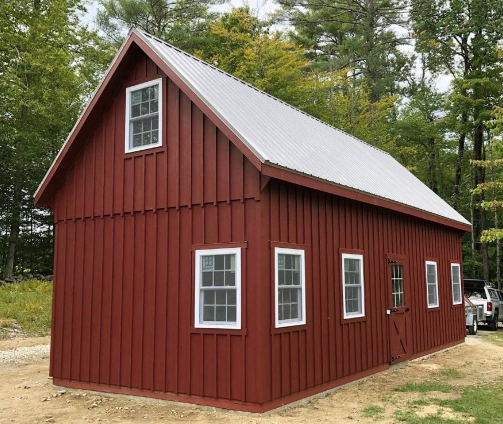 barn sheds for sale white river model painted red